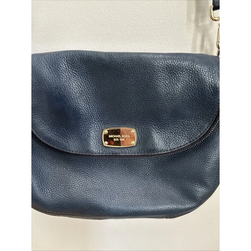 Michael Kors Bedford Leather Convertible Shoulder Crossbody Bag Y2K 90s Designer